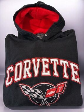 Corvette Black Hoodie by Steve & Barry’s size L